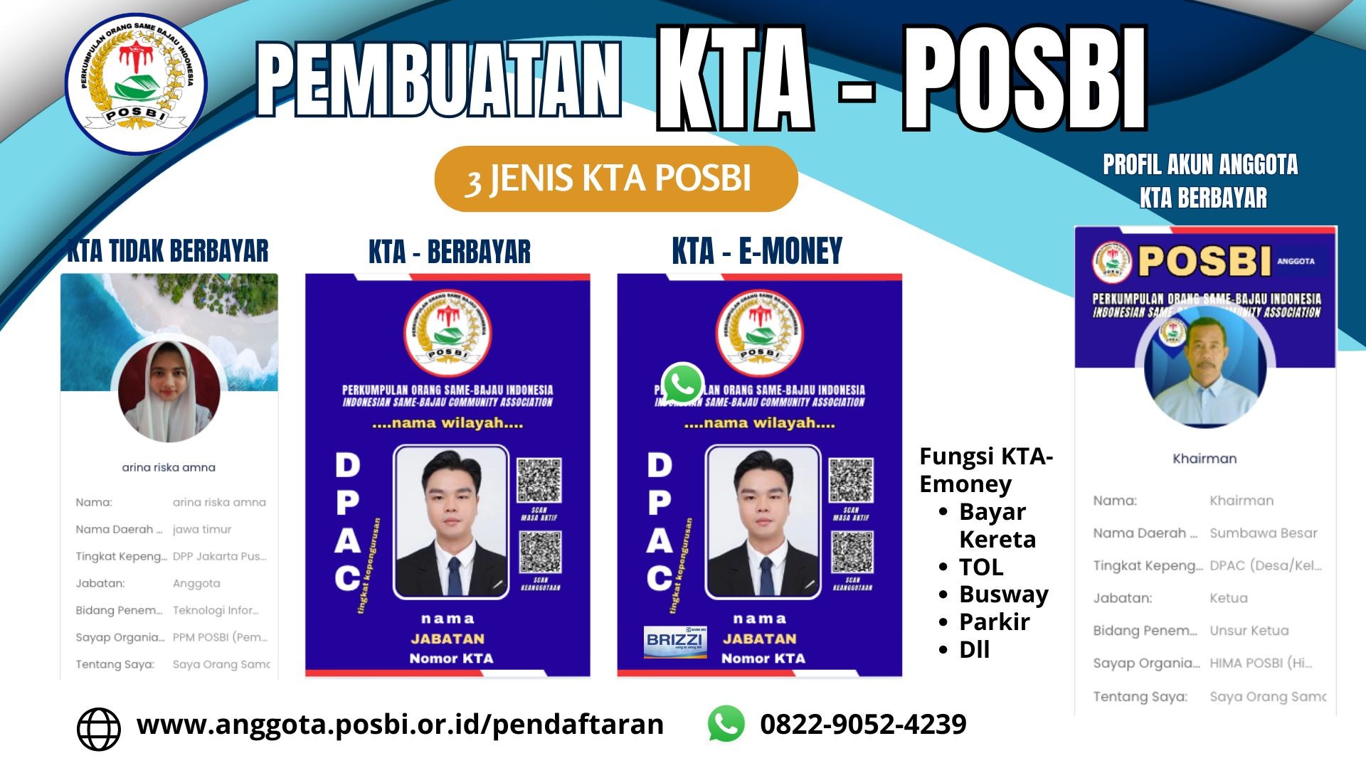 Pembuatan/Perpanjangan KTA POSBI